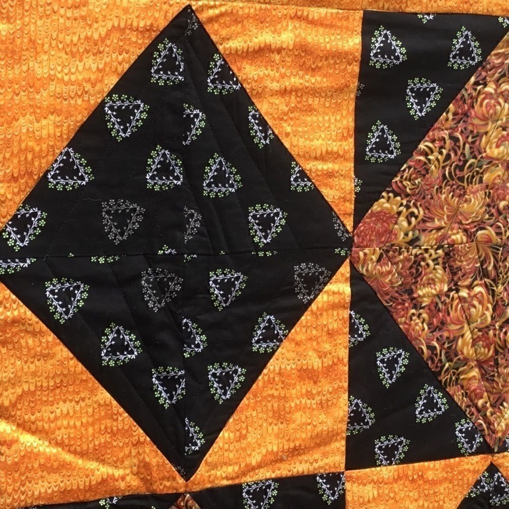 NWT HandCrafted Fall Color Quilt - Picture 11 of 16